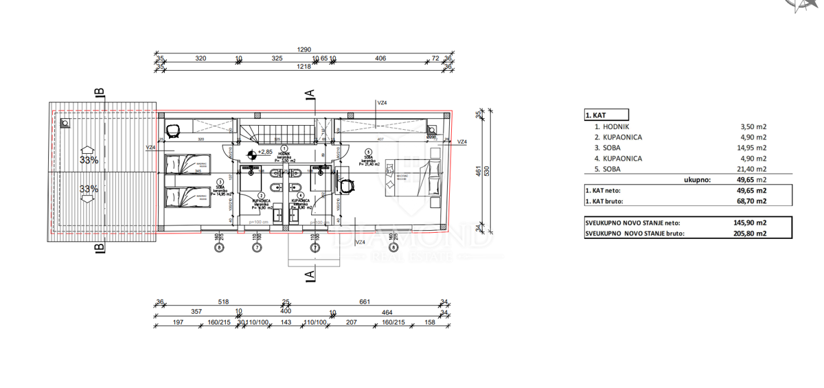 Albona, dintorni, nuova costruzione in pietra dall'aspetto moderno
