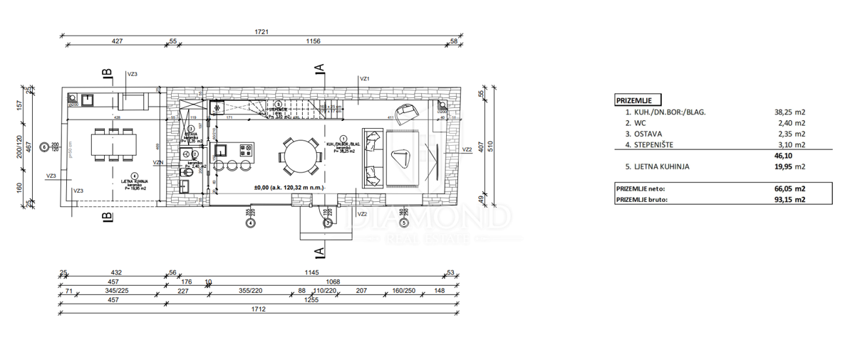 Albona, dintorni, nuova costruzione in pietra dall'aspetto moderno