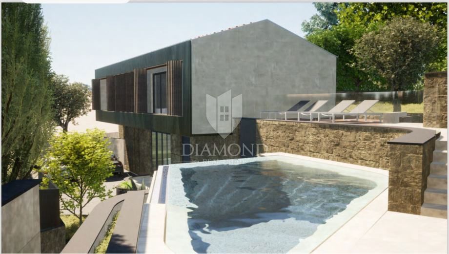 Albona, terreno edificabile con vista mare