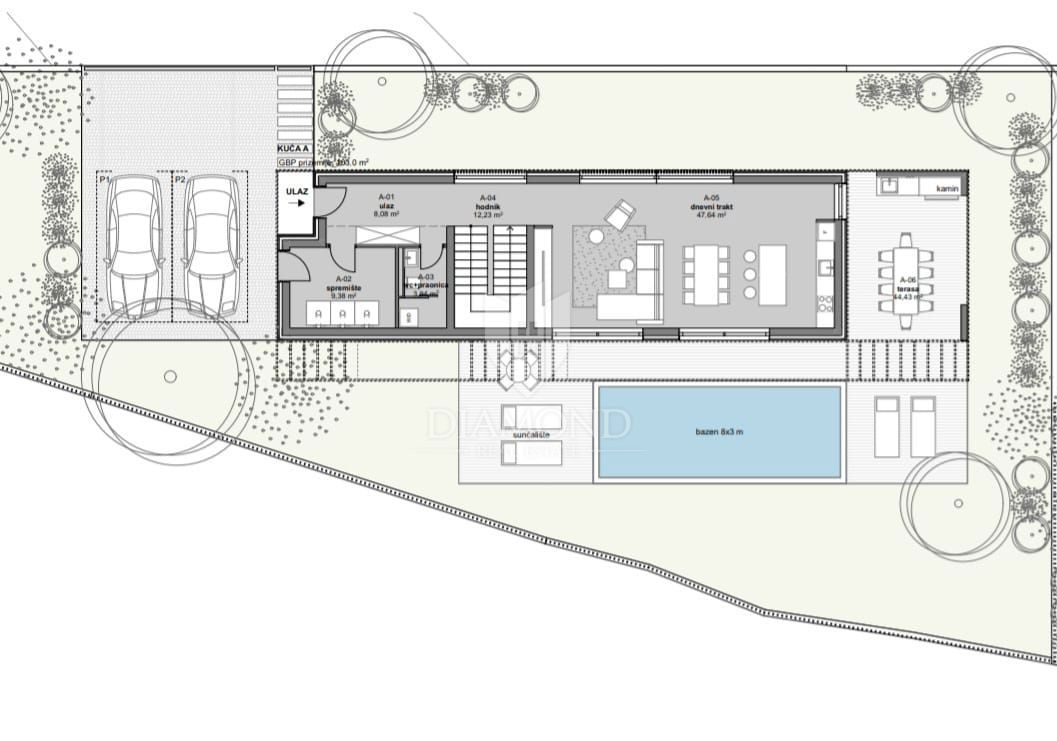 Fantastica residenza con piscina e vista sul mare