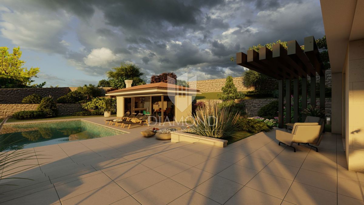 Tersatto, terreno edificabile con permesso di costruzione ottenuto, vista mare