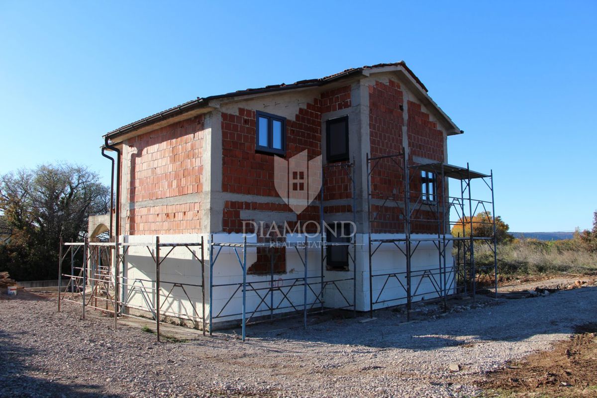 Labin, Rabac, nuova costruzione con vista mare