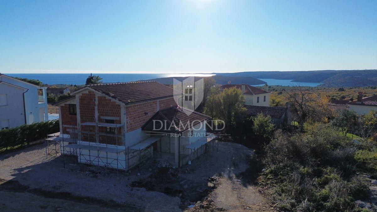 Labin, Rabac, nuova costruzione con vista mare