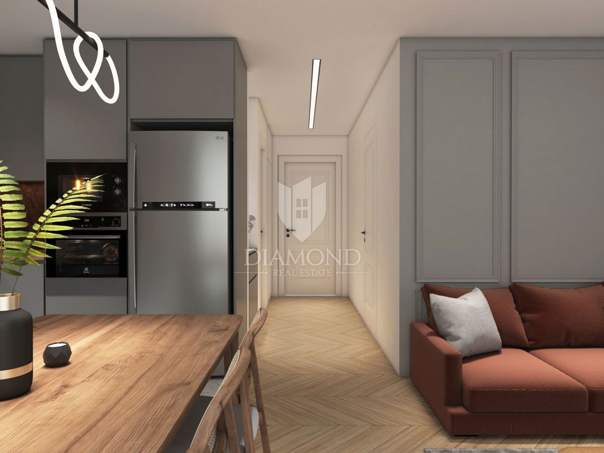 Appartamento di nuova costruzione con giardino vicino al mare, nei dintorni di Medulin