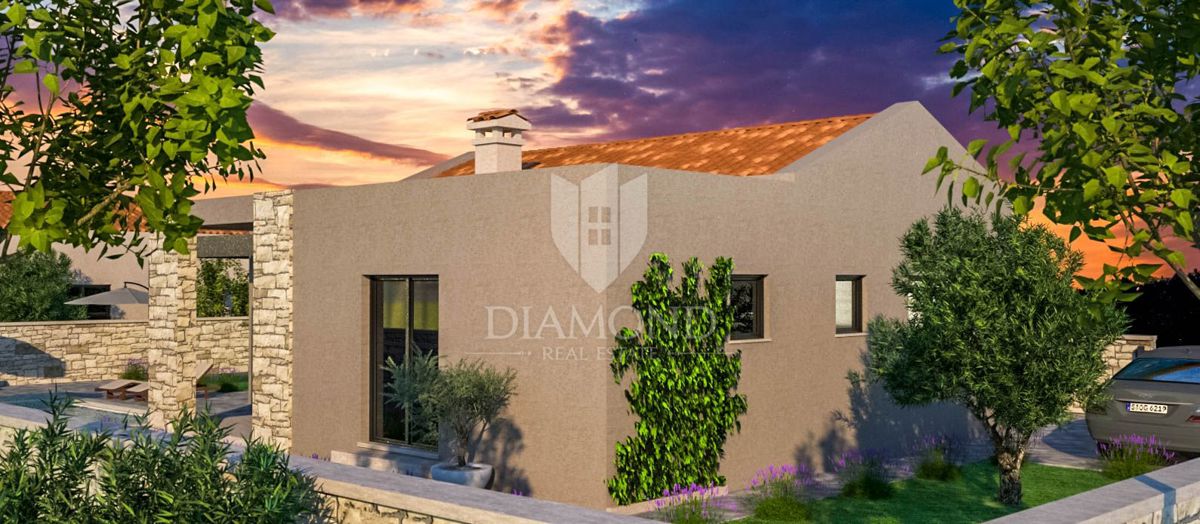 Svetvinčenat, dintorni, nuova casa con piscina in posizione tranquilla