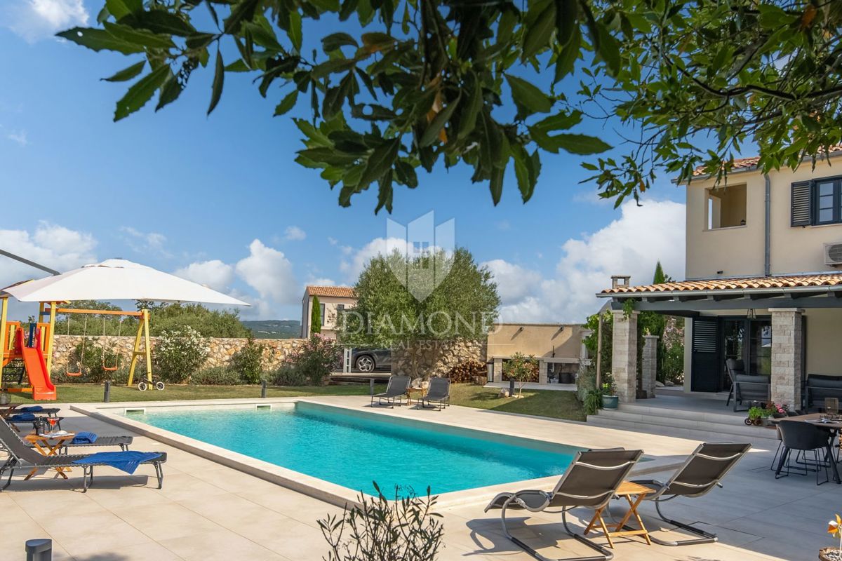 Labin, villa di lusso con vista panoramica