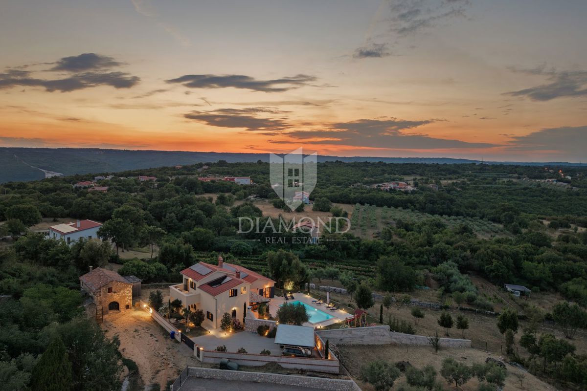Labin, villa di lusso con vista panoramica