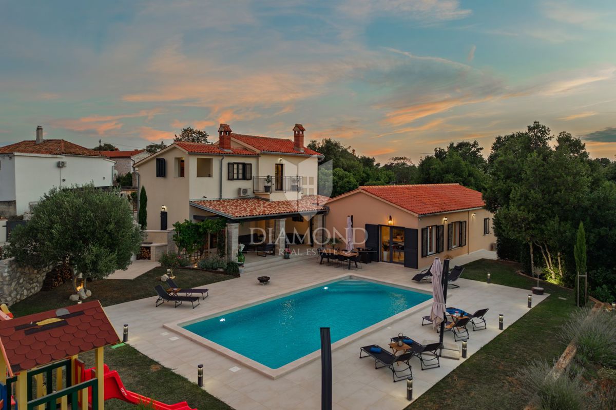 Labin, villa di lusso con vista panoramica