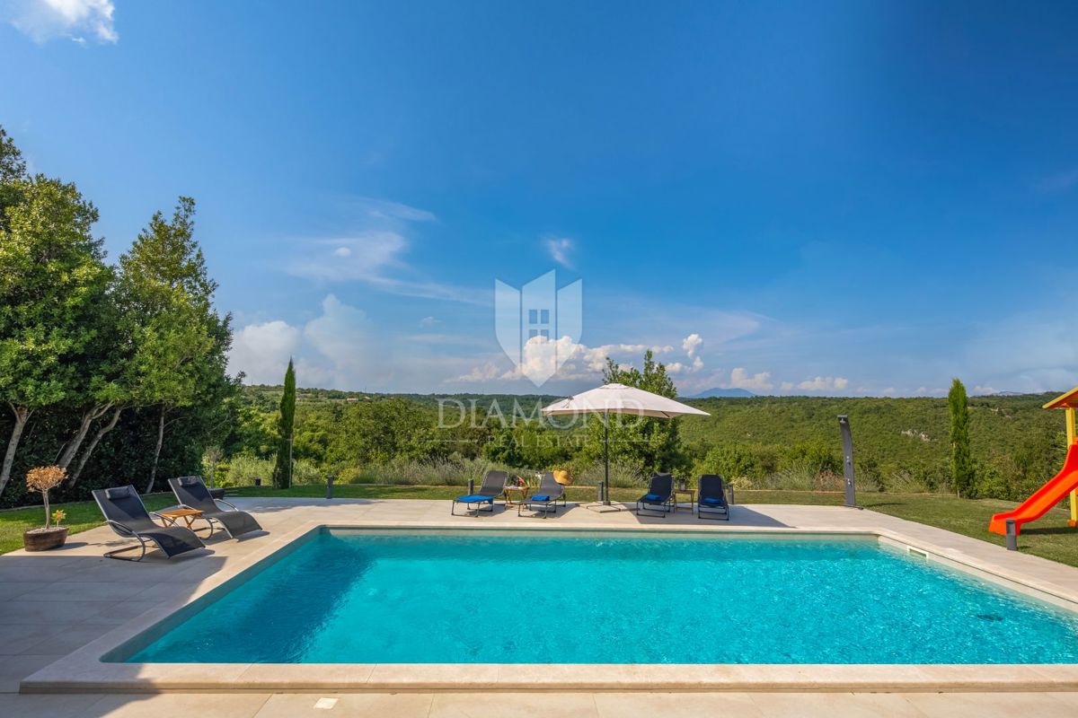 Labin, villa di lusso con vista panoramica