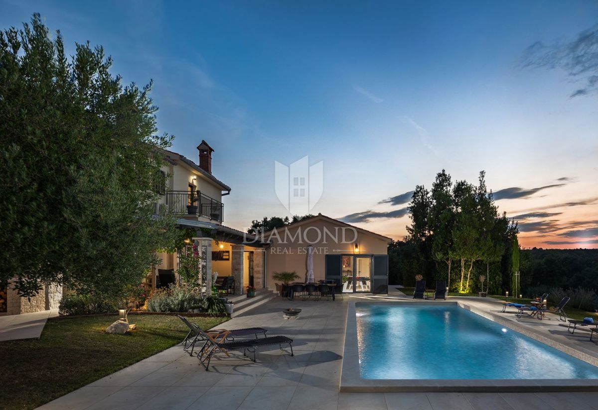 Labin, villa di lusso con vista panoramica