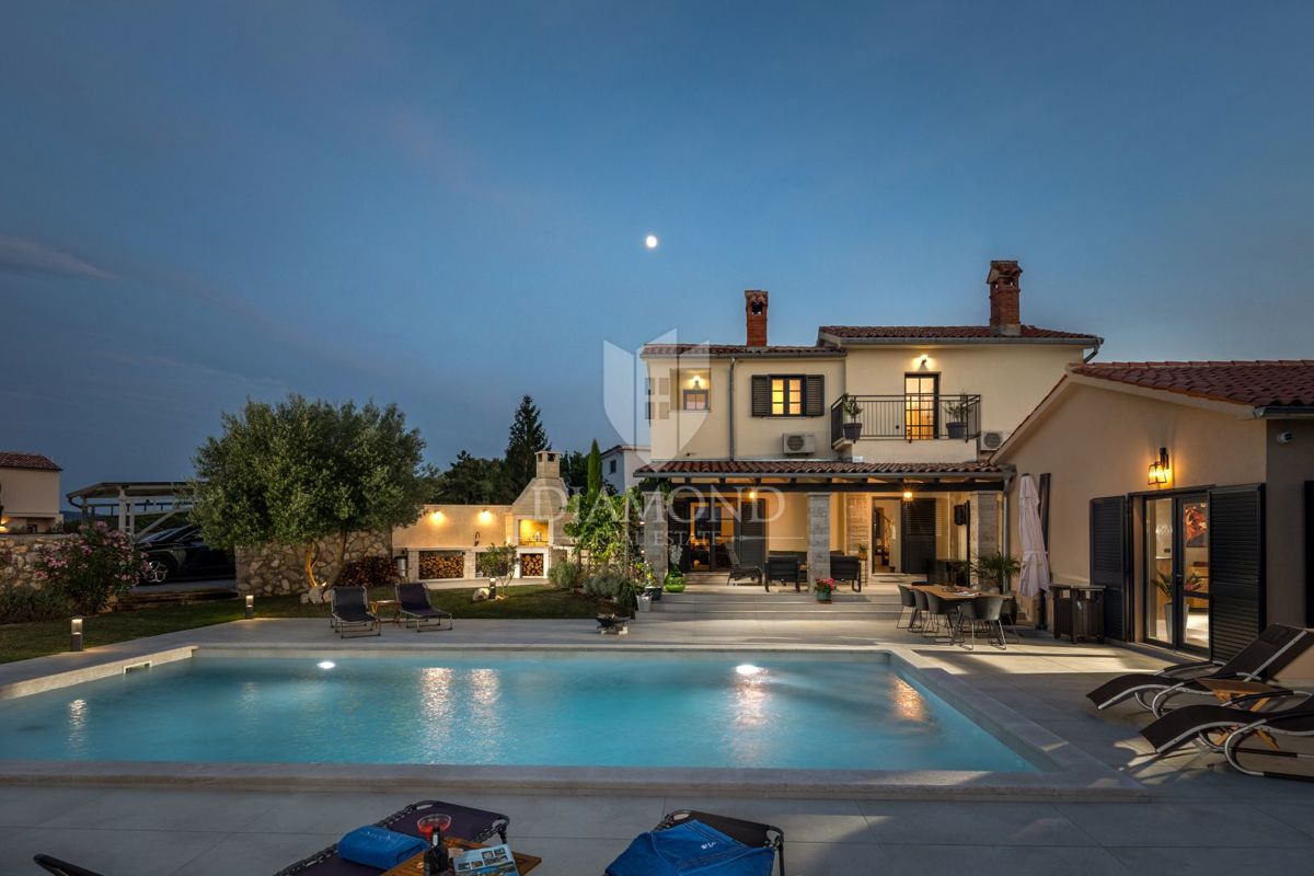 Labin, villa di lusso con vista panoramica