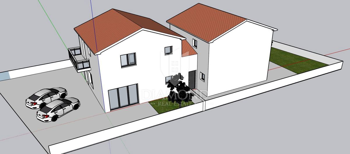 Buie, Castelnuovo, nuova casa bifamiliare con 3 camere da letto