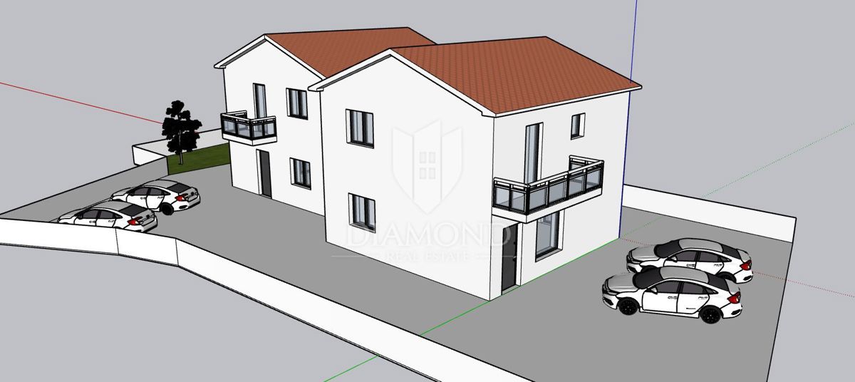 Buie, Castelnuovo, nuova casa bifamiliare con 3 camere da letto