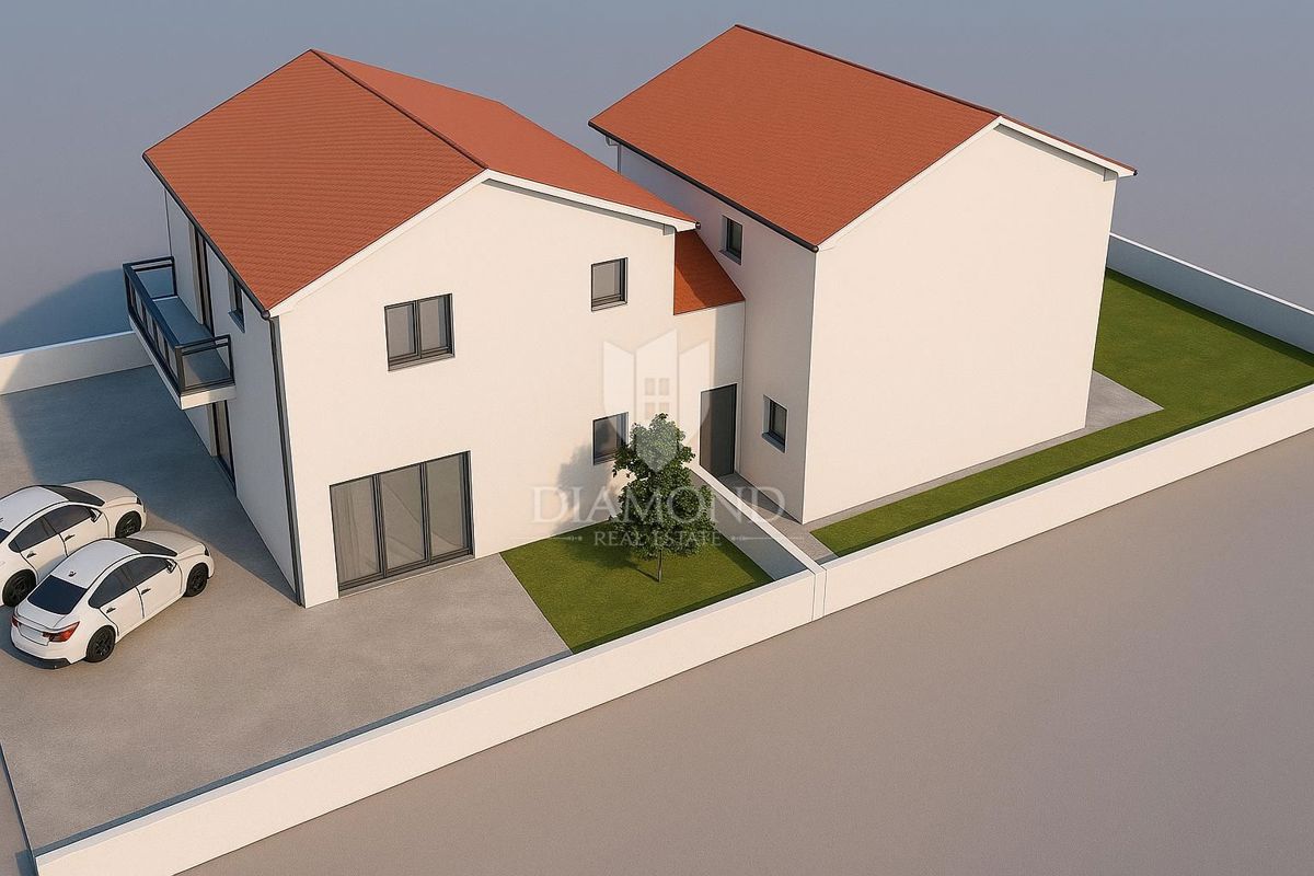 Buie, Castelnuovo, nuova casa bifamiliare con 3 camere da letto