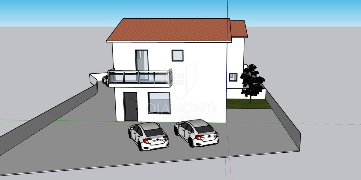 Buie, Castelnuovo, nuova casa bifamiliare con 3 camere da letto