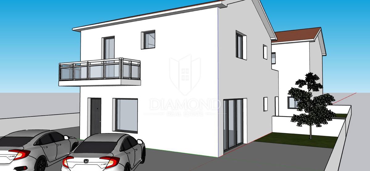 Buie, Castelnuovo, nuova casa bifamiliare con 3 camere da letto