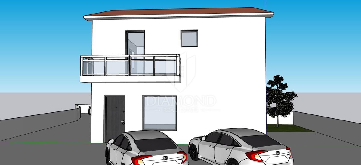 Buie, Castelnuovo, nuova casa bifamiliare con 3 camere da letto