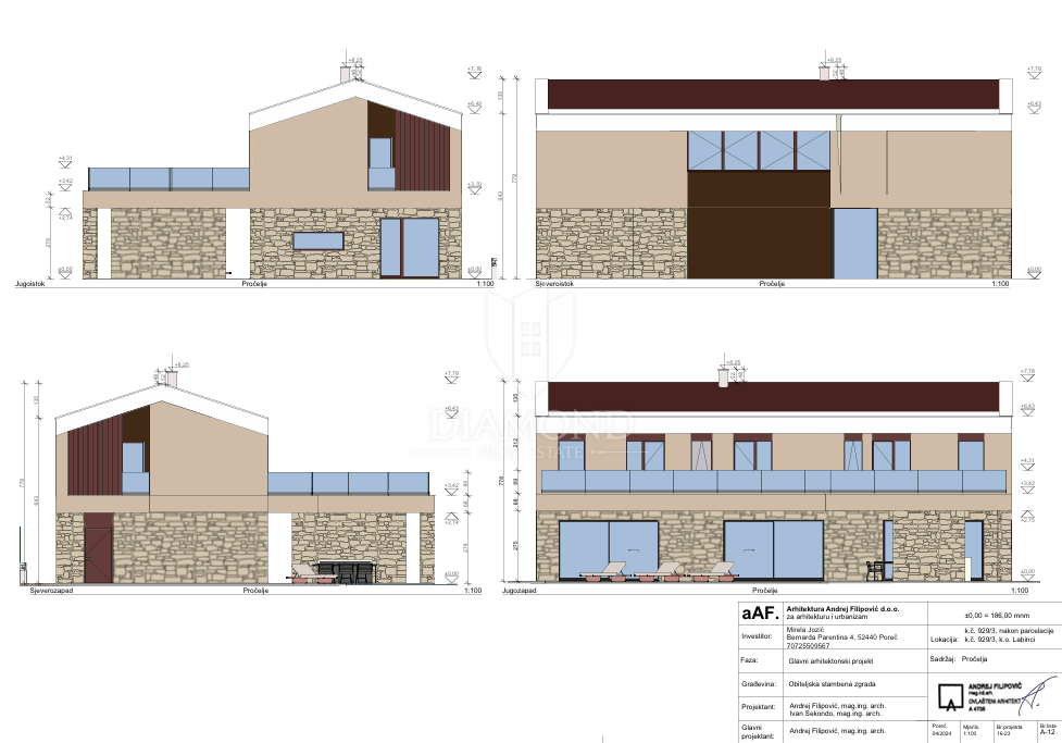 Parenzo – terreno 771 m² con permesso per villa e piscina