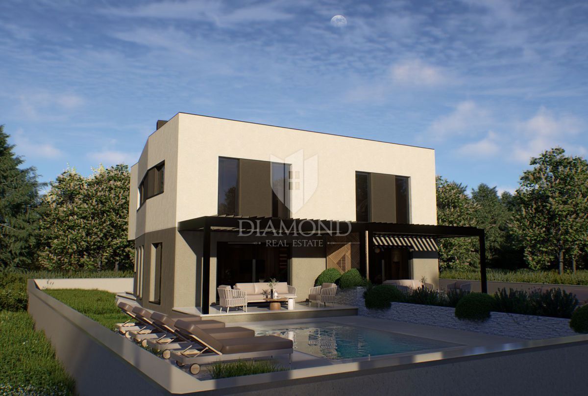 Moderna casa bifamiliare con piscina - zona Medulin