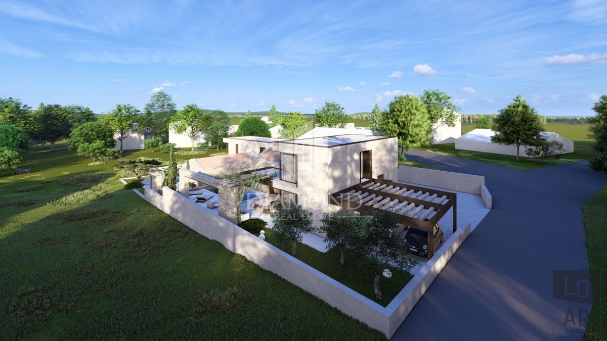 Cittanova, dintorni, casa moderna 175 m2 con piscina