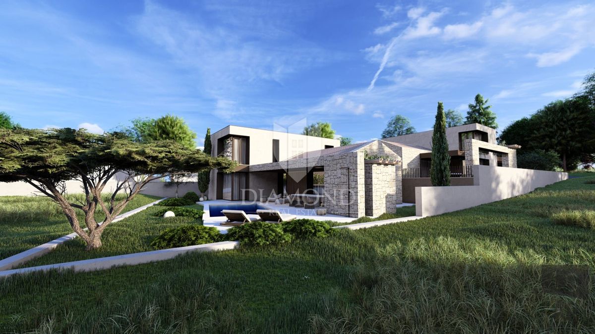 Cittanova, dintorni, casa moderna 175 m2 con piscina