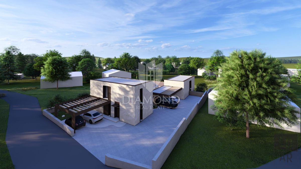 Cittanova, dintorni, casa moderna 175 m2 con piscina