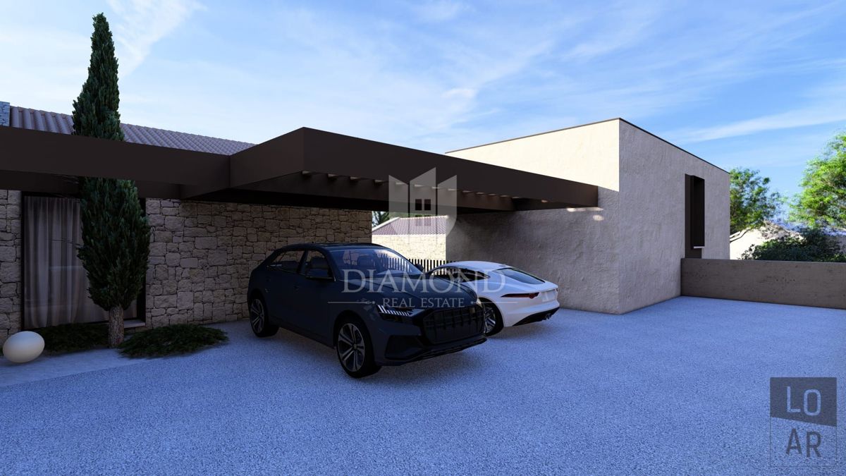 Cittanova, dintorni, casa moderna 175 m2 con piscina