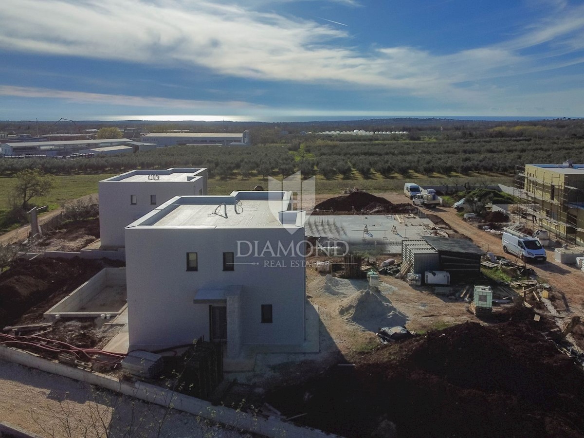 Parenzo, dintorni, villa moderna con vista sul mare aperto!