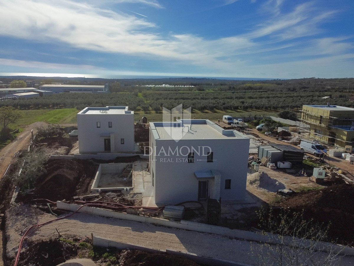 Parenzo, dintorni, villa moderna con vista sul mare aperto!