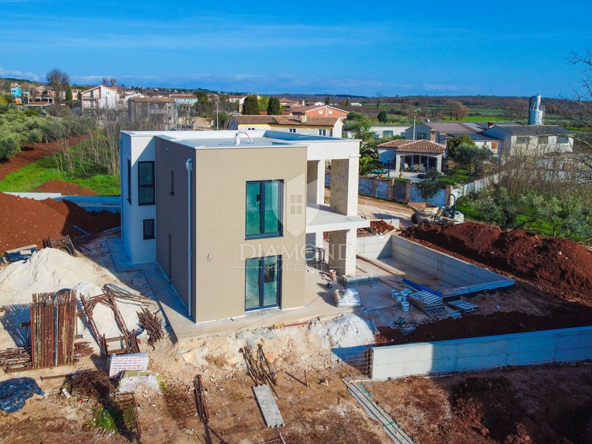 Parenzo, dintorni, villa moderna con vista sul mare aperto!