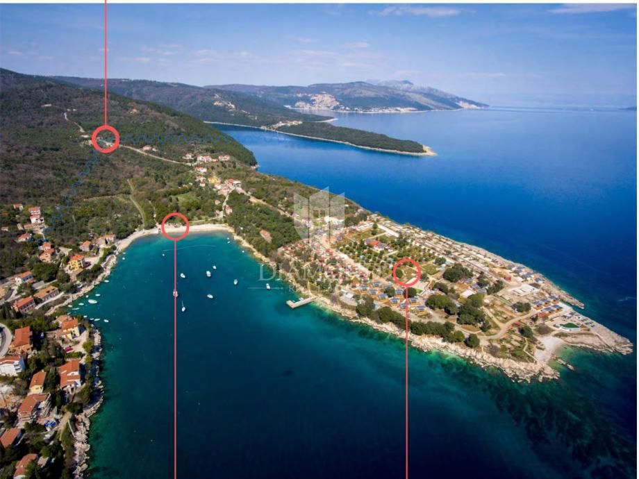 Albona, dintorni, terreno edificabile con vista mare