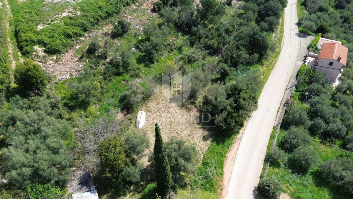 Albona, dintorni, terreno edificabile con vista mare