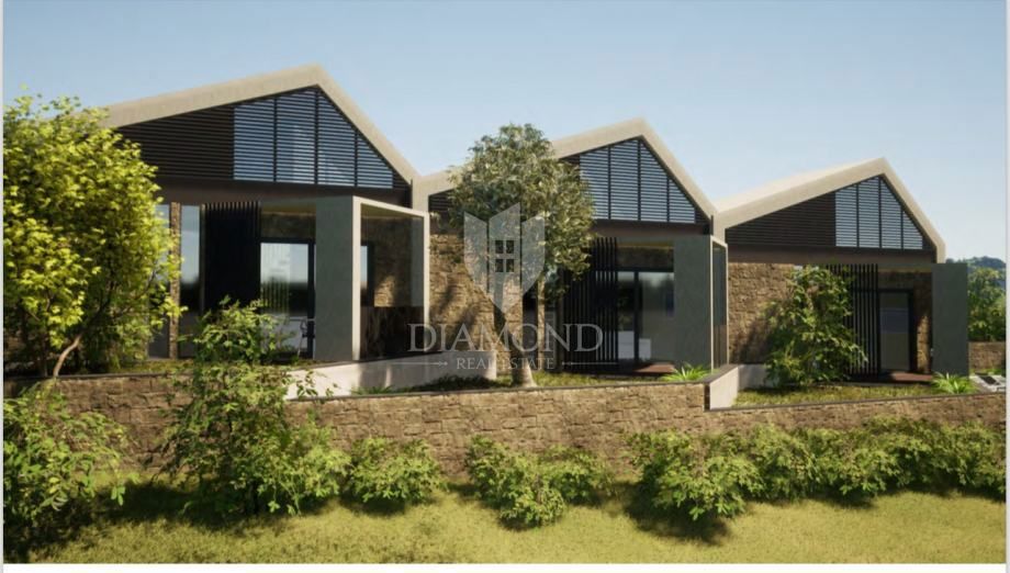 Albona, dintorni, terreno edificabile con vista mare