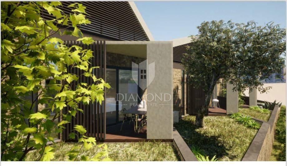 Albona, dintorni, terreno edificabile con vista mare