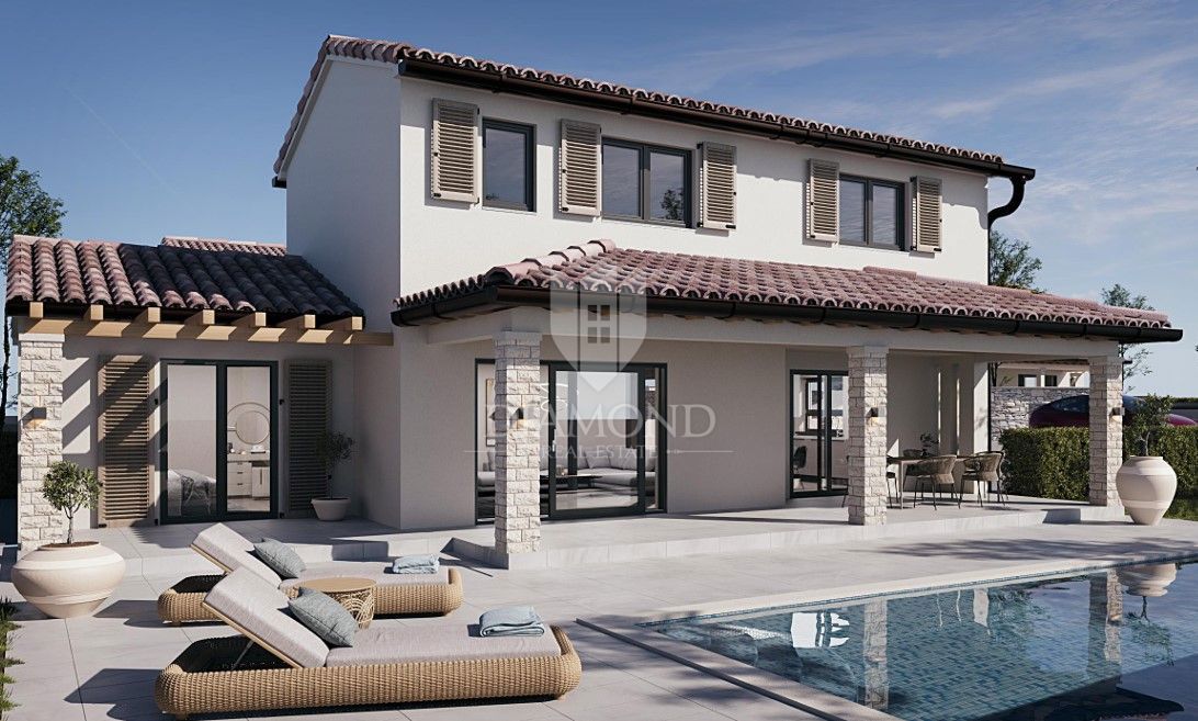 Svetvinčenat, dintorni, terreno con permesso di costruire