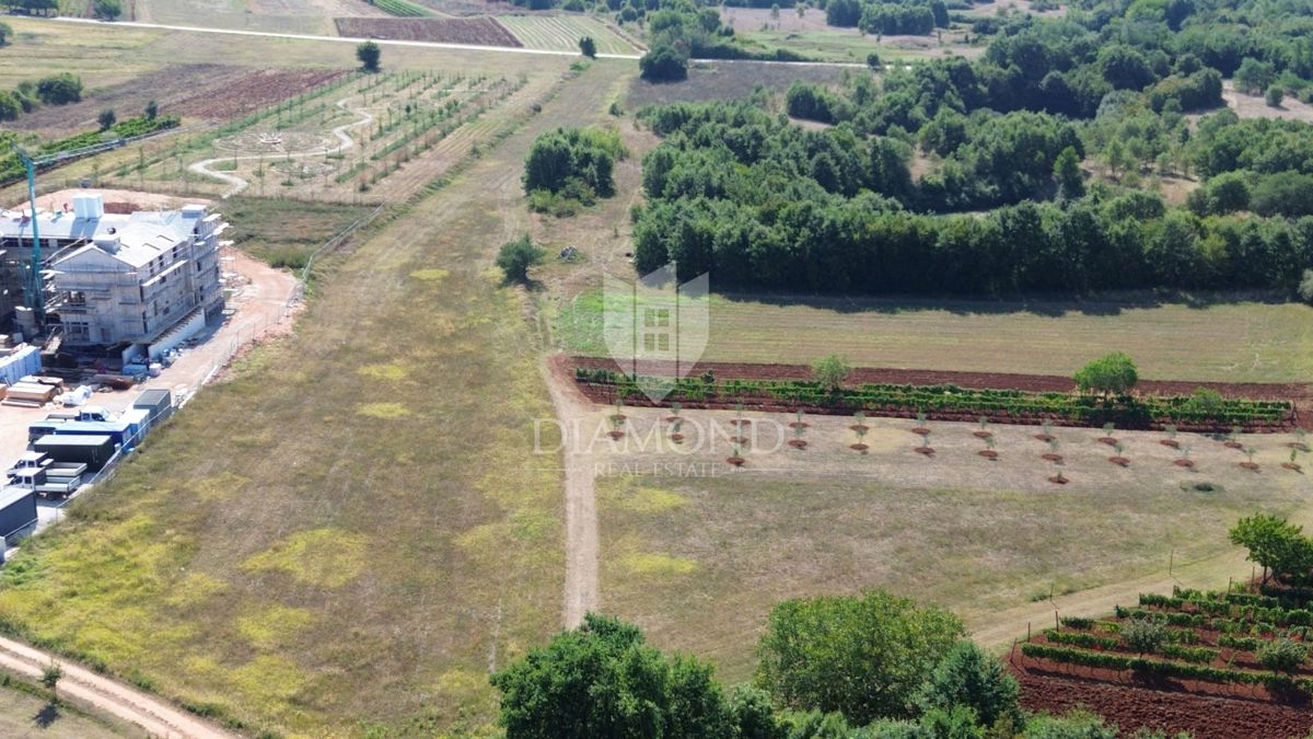 Barban, attraente terreno edificabile in un insediamento tranquillo 