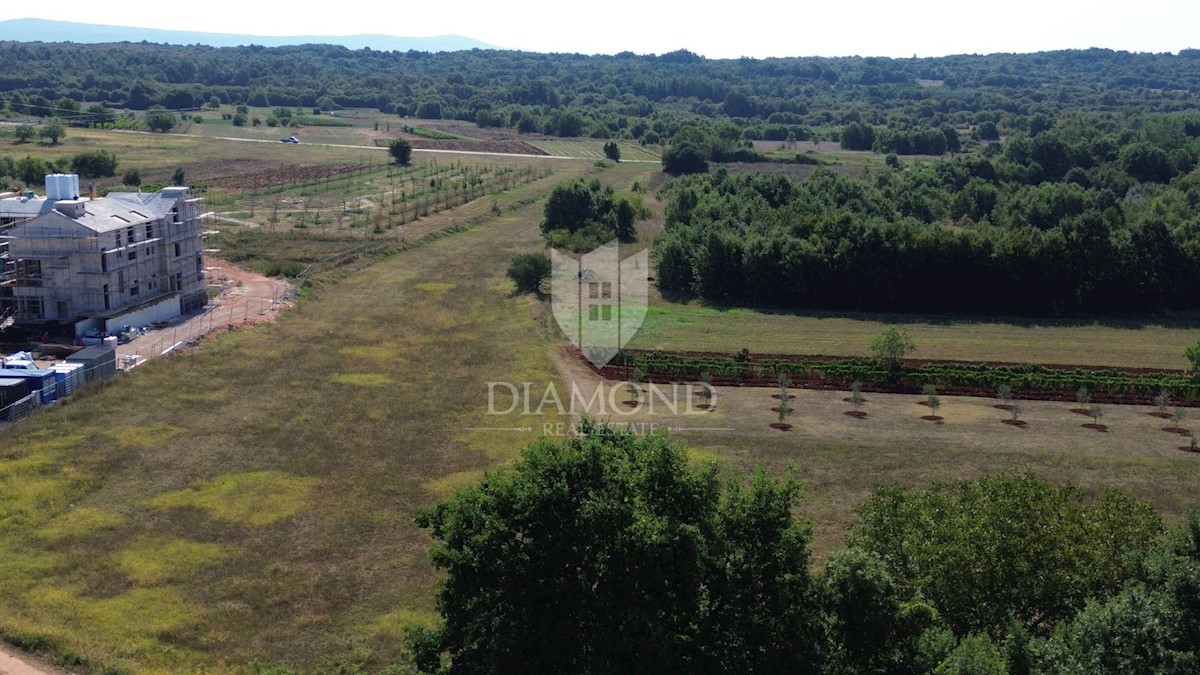 Barban, attraente terreno edificabile in un insediamento tranquillo 