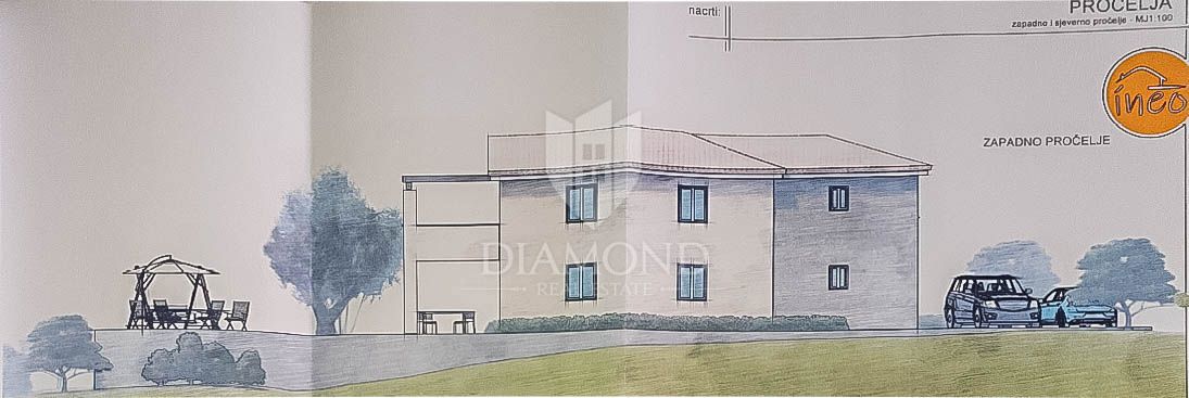 Istria, Momiano - bellissima villa con piscina in costruzione! 