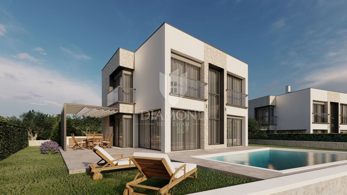 Lovrečica, dintorni! Moderna villa indipendente in costruzione!