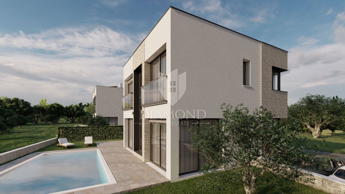 Lovrečica, dintorni! Moderna villa indipendente in costruzione!