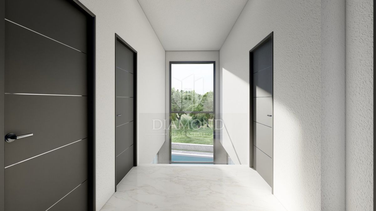 Lovrečica, dintorni! Moderna villa indipendente in costruzione!