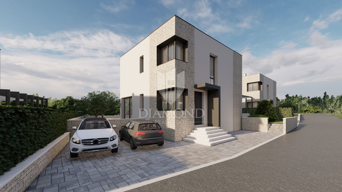 Lovrečica, dintorni! Moderna villa indipendente in costruzione!