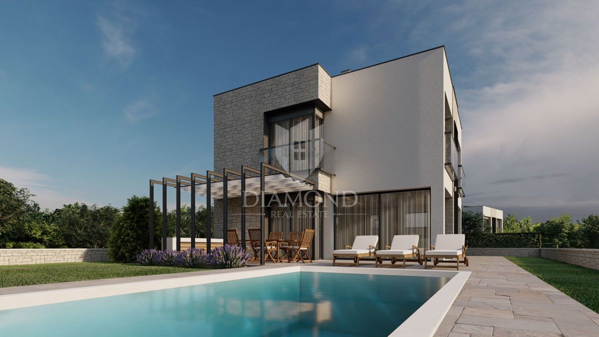 Lovrečica, dintorni! Moderna villa indipendente in costruzione!