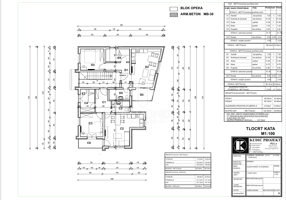 Terreno Valdebek, Pula, 541m2
