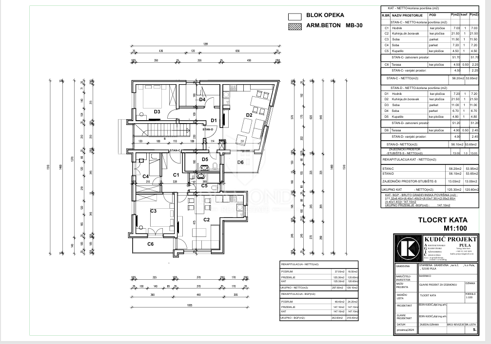 Terreno Valdebek, Pula, 541m2