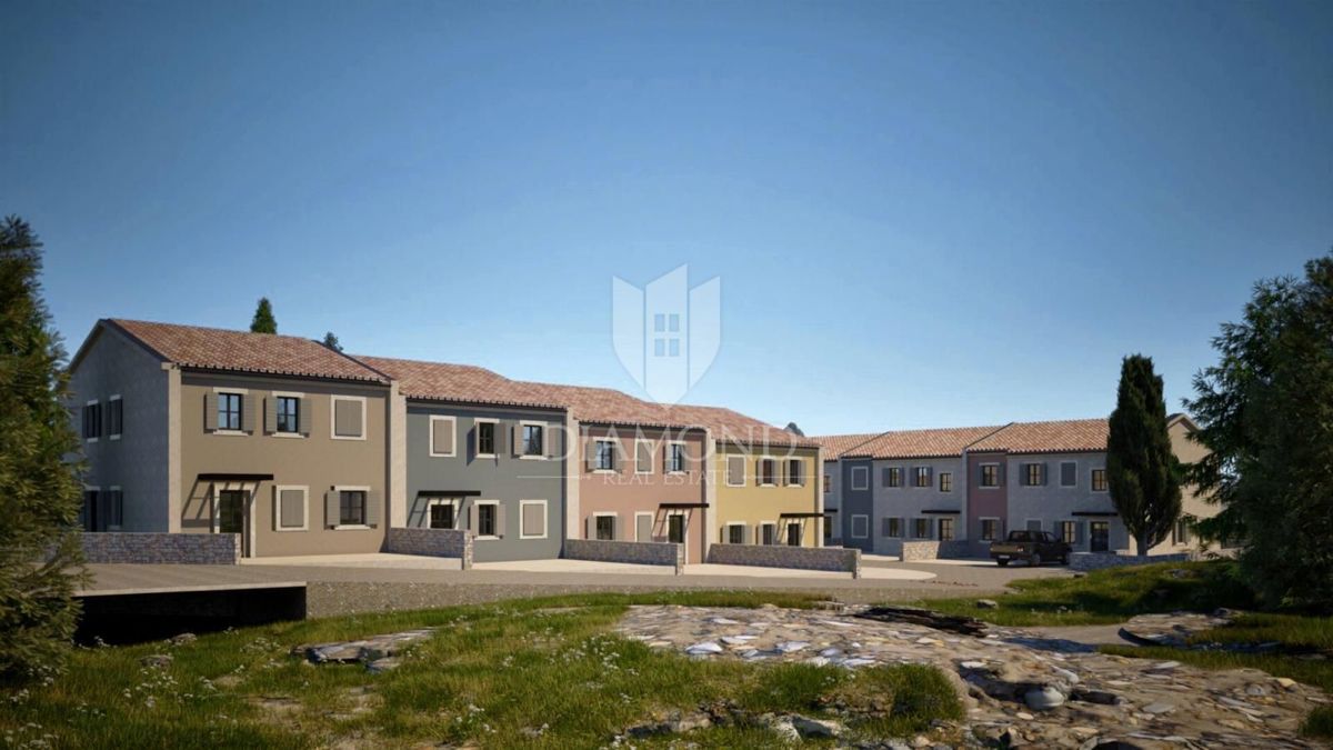 Nuovo appartamento familiare vicino a Rovigno in una strada tranquilla