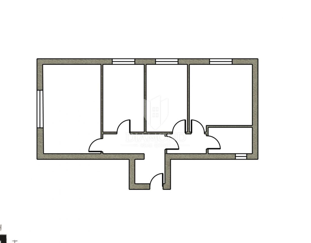 Appartamento Vojak, Rijeka, 53,76m2