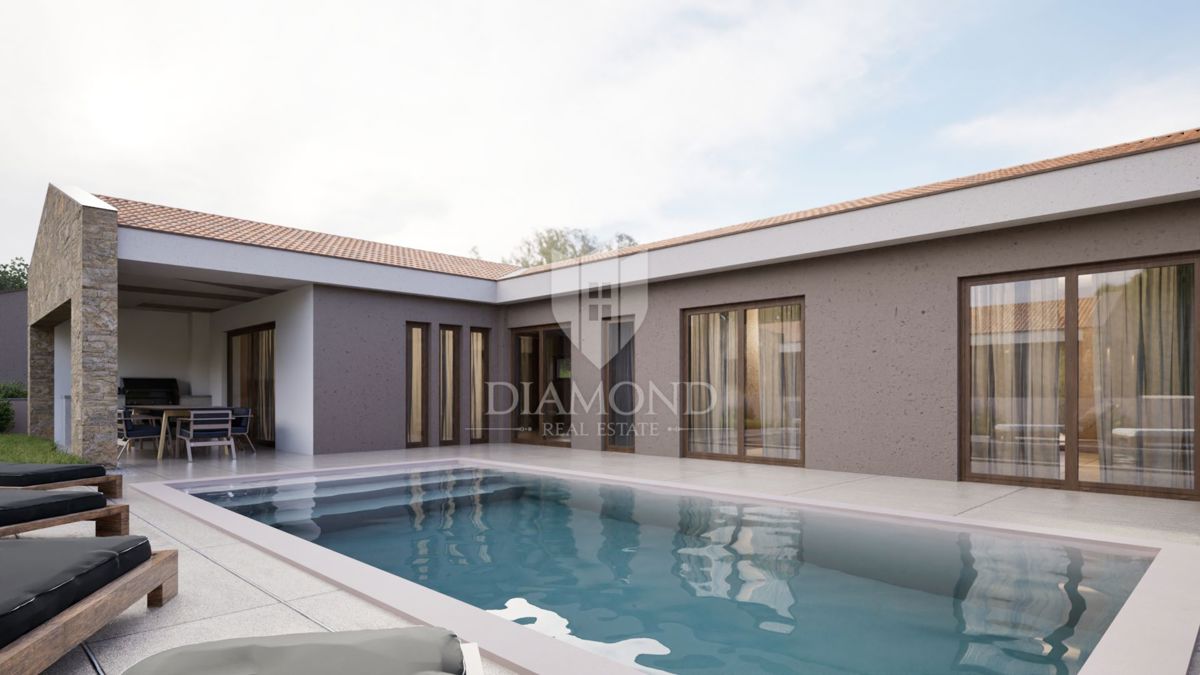 Pace, spazio e design contemporaneo: una casa con 4 bagni vicino a Barban