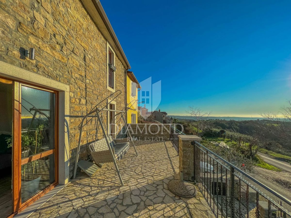 Buje dintorni, casa in pietra con una bellissima vista!