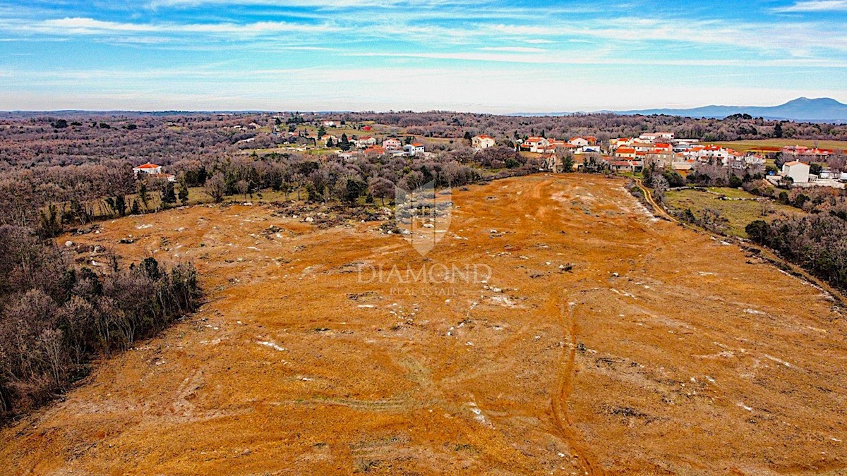 Barban, a sud dell'Istria, grande terreno edificabile per 53 edifici